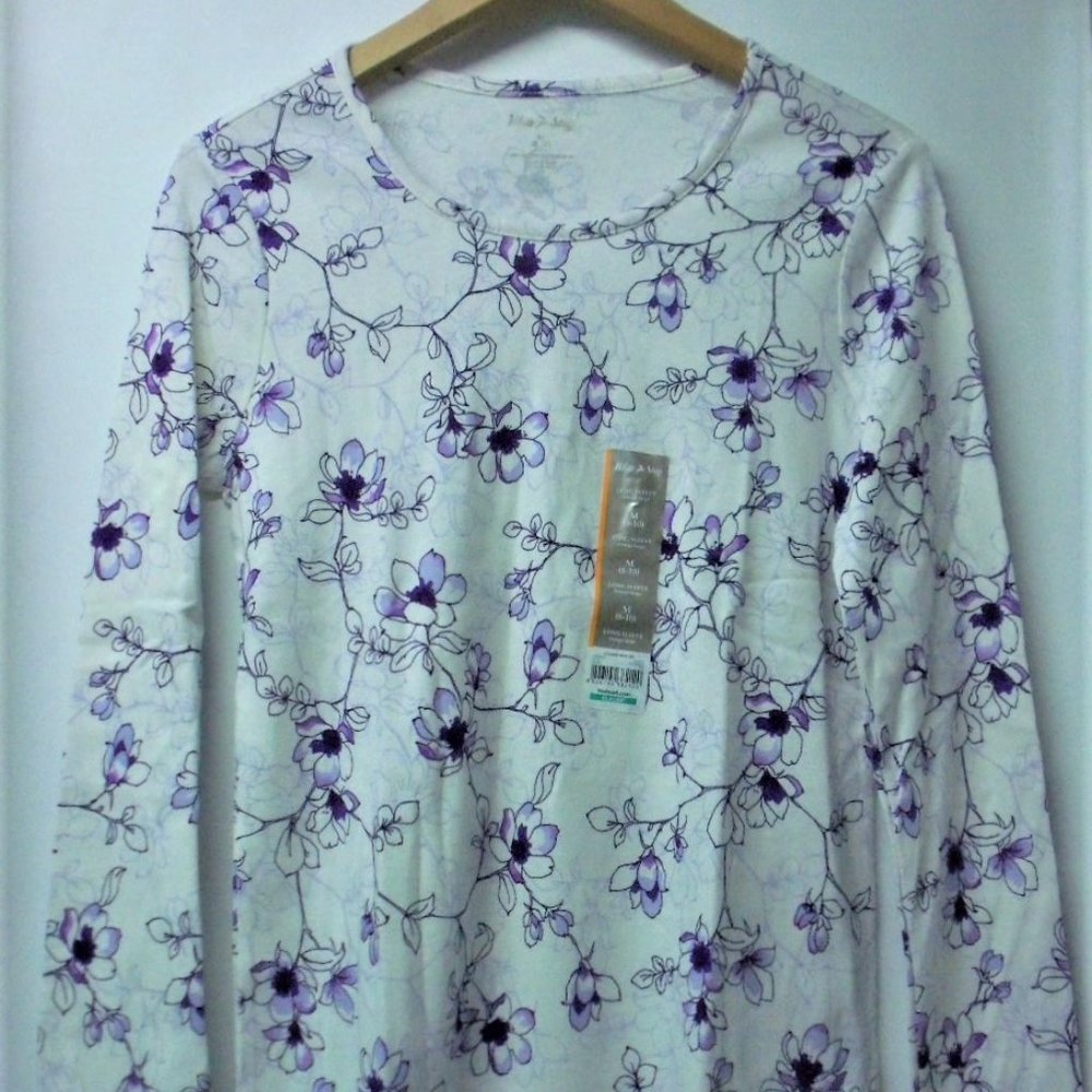 COPY - White Stag White Purple Floral Pullover To…